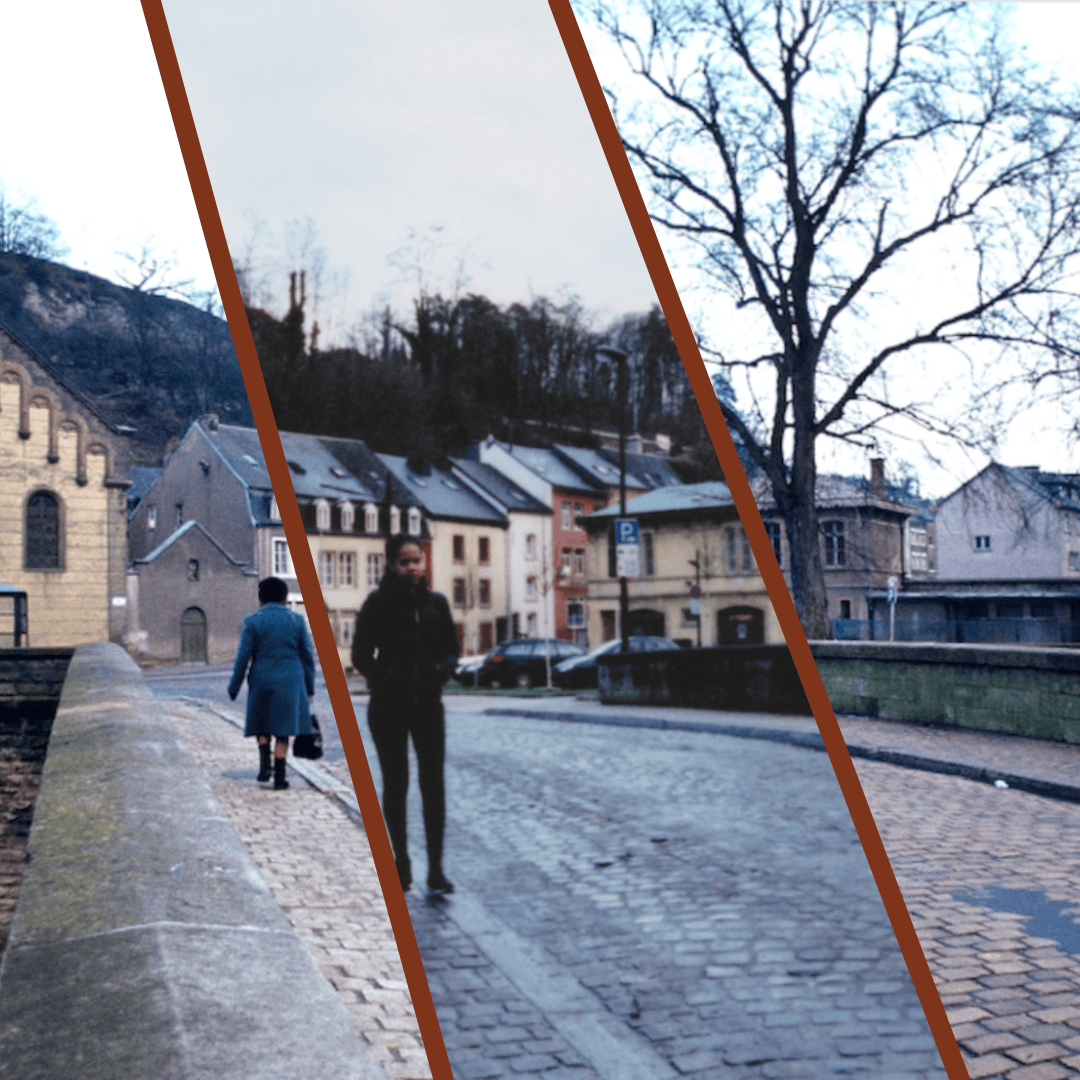 Rue du pont and Pfaffenthal church