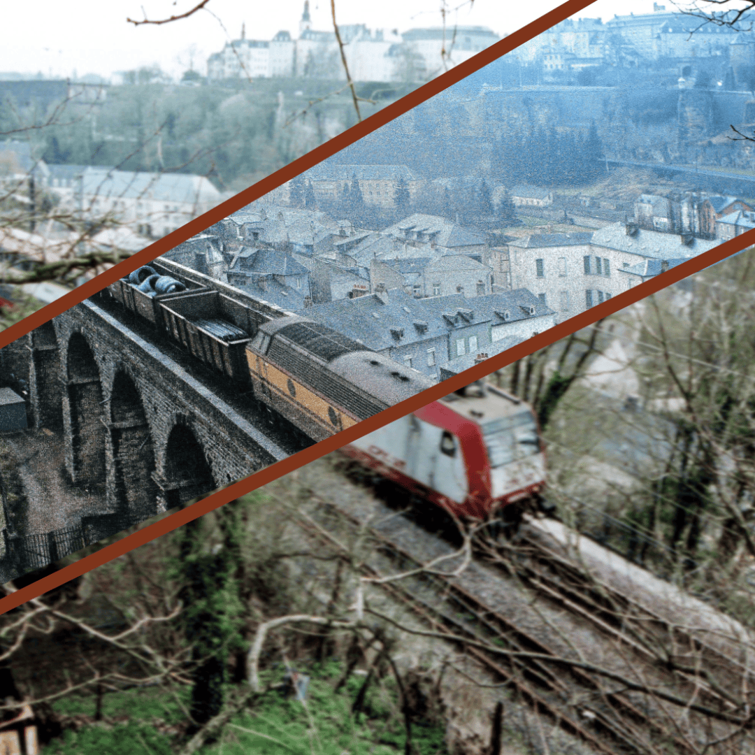 Train bridge over the Rue Des Trois Glands